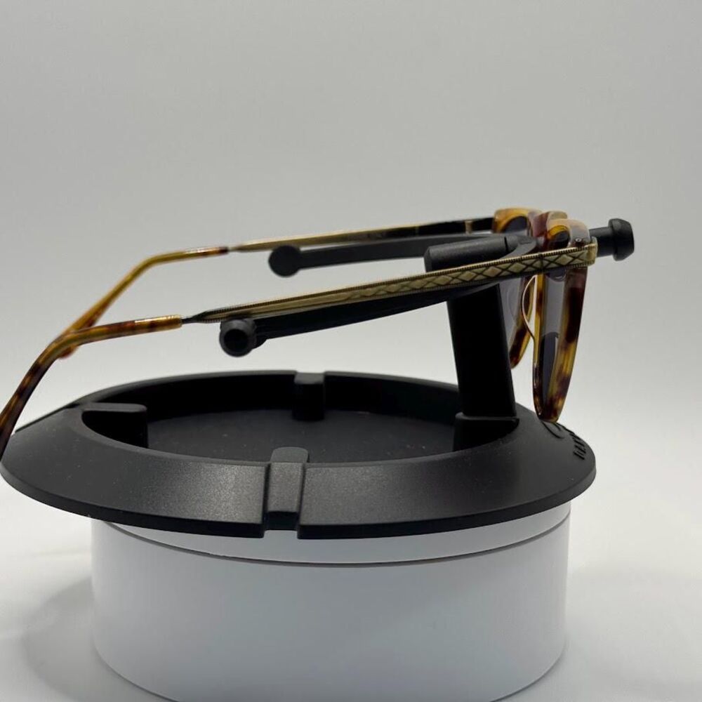 Vintage Ralph Lauren 510 Glasses | Yellow Tortoise & Gold Frames Keyhole Bridge - Picture 11 of 15